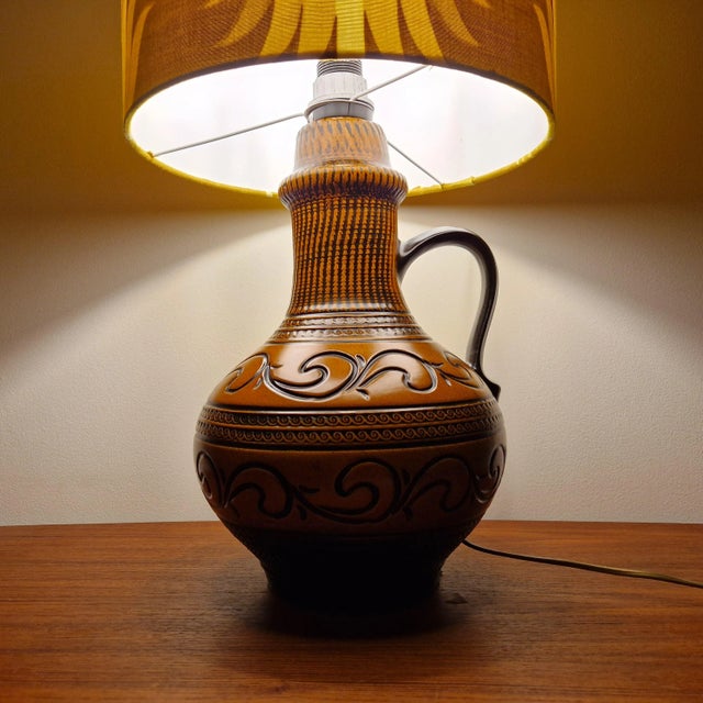 Ceramic Mid-Century Ceramic Table Lamp by Pan Keramik, 1960s For Sale - Image 7 of 9