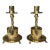 Mid 20th Century Nautical Brass Candlestick Holders-a Pair For Sale