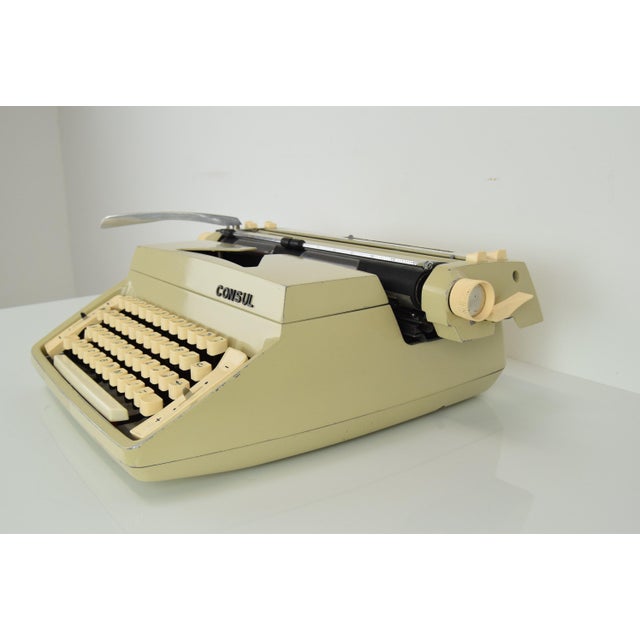 Metal Mid-Century Typewriter from Consul, 1970s For Sale - Image 7 of 15