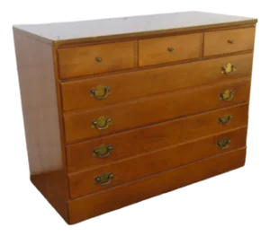 Ethan Allen Maple Low Dresser Bathroom Vanity 6108