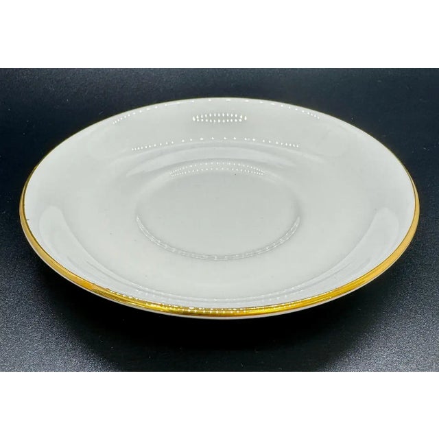 1990s Tiffany & Co Staffordshire Porcelain Tea Cups and Saucers, 12 Pieces For Sale - Image 5 of 11