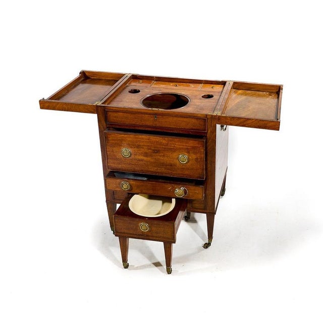 19th Century William IV English Mahogany Barbers Cabinet For Sale - Image 10 of 11