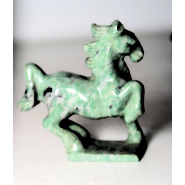 Miniature Well-Carved Horse of Tree Agate, an Uncommon Stone For Sale - Image 4 of 9