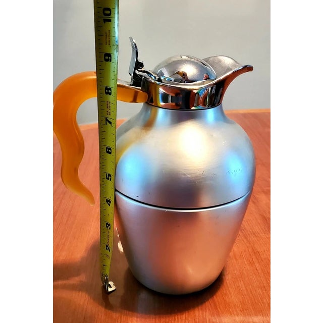 1990s Vintage Alfi Brushed Aluminum Vacuum Jug Carafe, Germany For Sale - Image 5 of 7