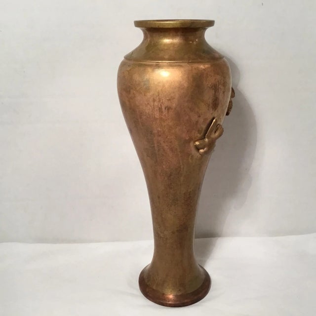 Japanese Brass & Copper Vase Chairish