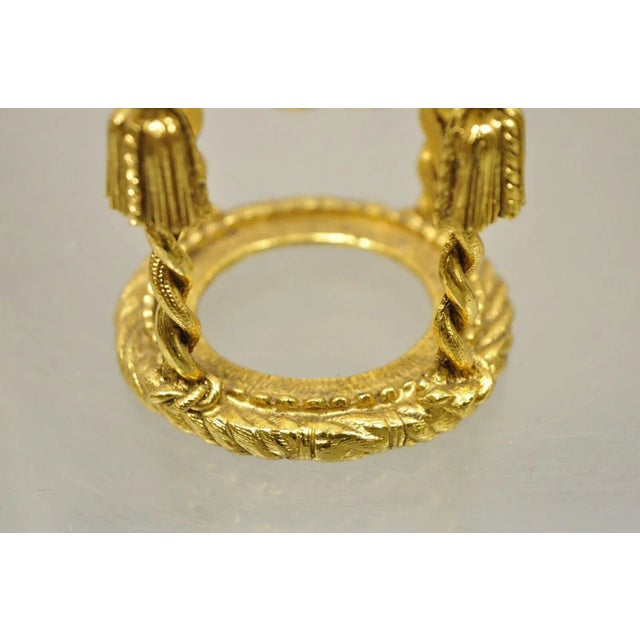 Glass Vintage Art Glass Millefiori Italian Murano Style Paperweight on Stand For Sale - Image 7 of 10