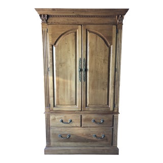 1990s Vintage Ethan Allen Legacy Armoire For Sale