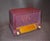 Purple Ge Mid Century Plum and Gold Bakelite Radio For Sale - Image 8 of 9