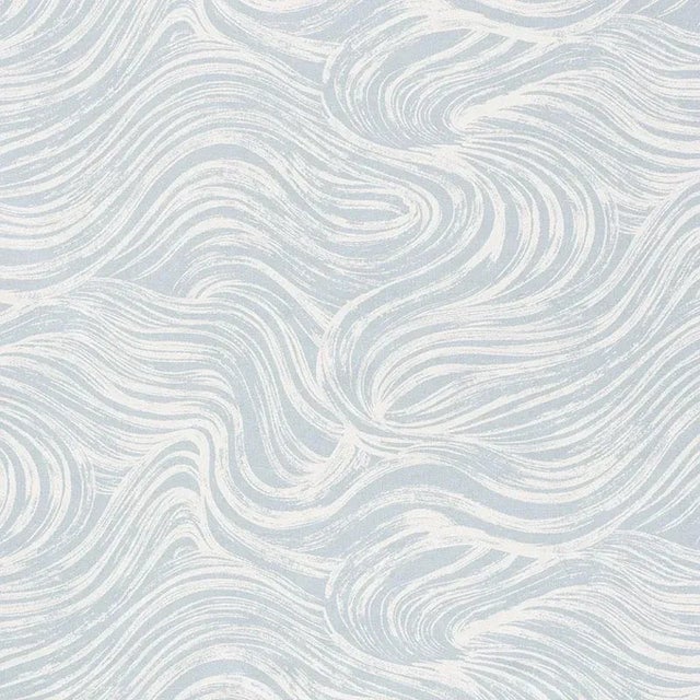 Sample - Schumacher Shio Fabric in Sky For Sale