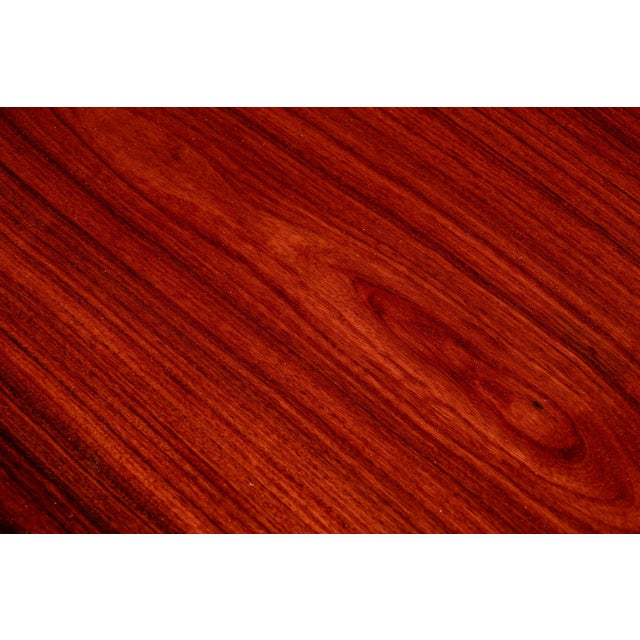 Mid-Century Danish Modern Dining Table W/ Pedestal Base in Rosewood by Skovby Møbelfabrik, Denmark, C. 1970s For Sale - Image 9 of 18