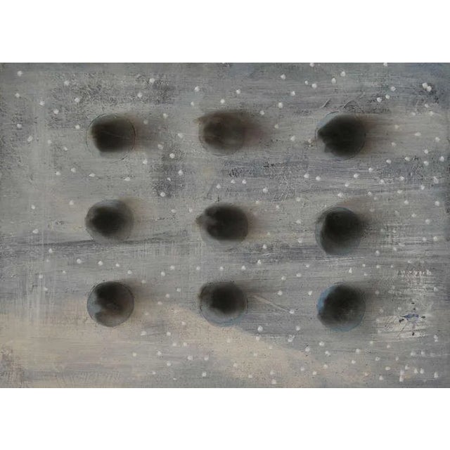 Peter Rossiter Nine: Mixed Media Contemporary Painting by Peter Rossiter 2014 For Sale