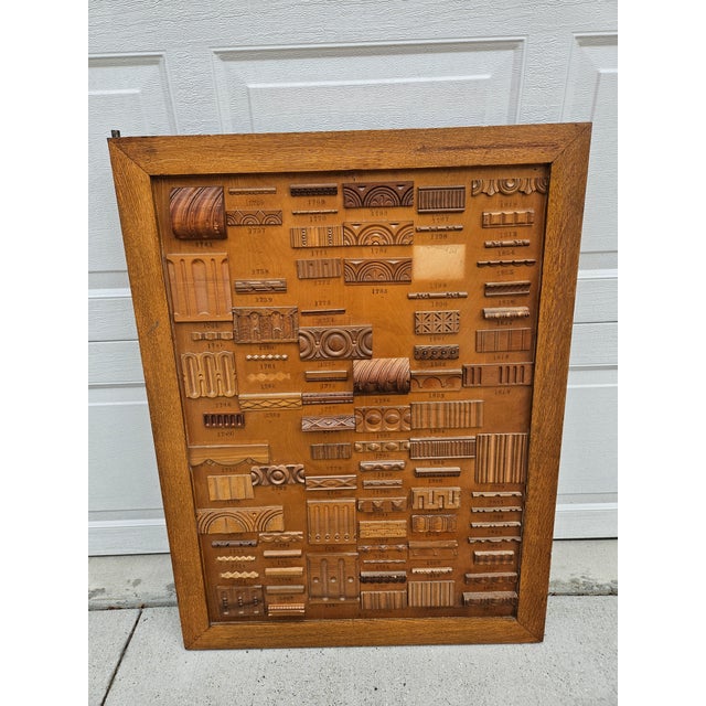 Traditional Mercantile Architectural Wood Molding Trim Display (Panel C) For Sale - Image 3 of 12