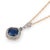 Traditional 1910s Edwardian Sapphire Diamond Platinum 14k Gold Pendant Necklace For Sale - Image 3 of 6