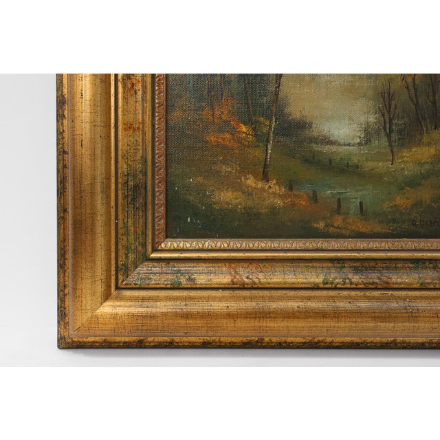 Degehryver, Landscape, 1950s, Oil on Canvas For Sale - Image 9 of 12