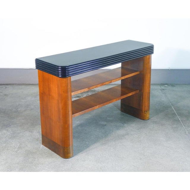Italian Art Deco Wooden Console Table, 1930s For Sale - Image 12 of 18