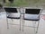 Mid-Century Modern 1950s Vintage Cosco Chrome and Black Vinyl Folding Chair Set of Two For Sale - Image 3 of 10