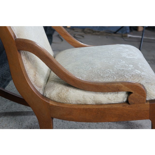 Antique American Victorian Rose Carved Walnut Lincoln Rocking Chair Rocker For Sale - Image 17 of 18