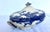 19th Century J. & G. Meakin Dresden Blue & White Ironstone Tureen For Sale - Image 12 of 17