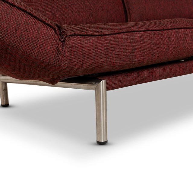 DS 450 Fabric Red Two-Seater Sofa For Sale - Image 6 of 12