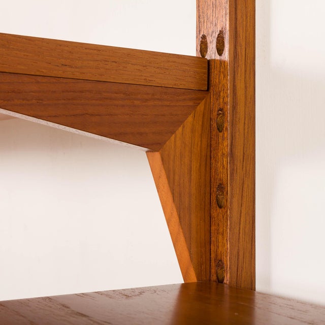 Large Teak Wall Unit by Poul Cadovius for Cado, 1960s For Sale - Image 11 of 18