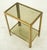 Mid 20th Century Pair of Vintage Mid Century Italian Brass Smoked Glass Side Tables For Sale - Image 5 of 9