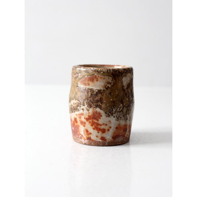 Late 20th Century Vintage Studio Pottery Cup For Sale - Image 5 of 13