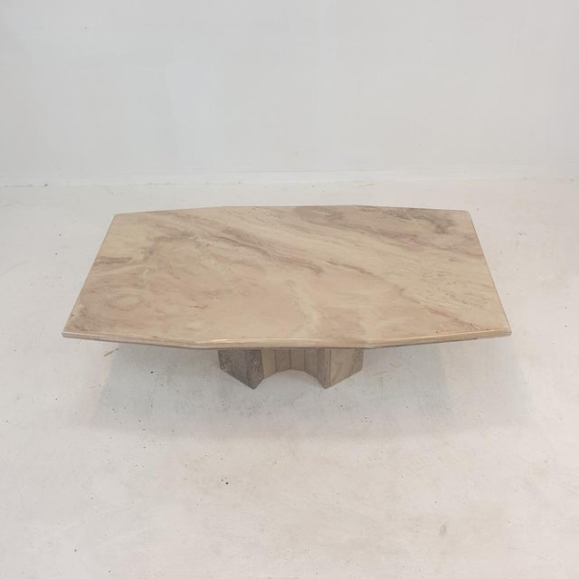 Stone Italian Marble Coffee Table, 1970s For Sale - Image 7 of 18