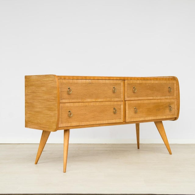 Italian Rattan Chest of Drawers, 1960s For Sale - Image 9 of 18
