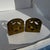 Mid-Century Modern Vintage Brass Chinese "Good Luck" Character Bookends- A Pair For Sale - Image 3 of 4
