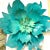 Unique multi-layered flower with jagged flame edged petals creating a three-dimensional effect. Condition: Very Good...