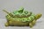 Vintage Tilso Japan Mid Century Modern Green Ceramic Figural Turtle Soup Tureen For Sale - Image 11 of 17