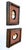 Captivating pair of small framed cameos featuring white classical figures against warm terracotta backgrounds. One depicts...