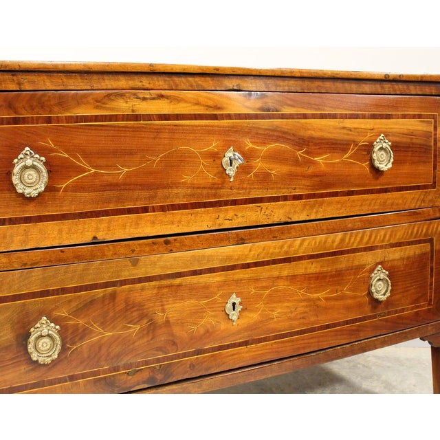 18th Century Italian Louis XVI Walnut Chest of Drawers For Sale - Image 15 of 17