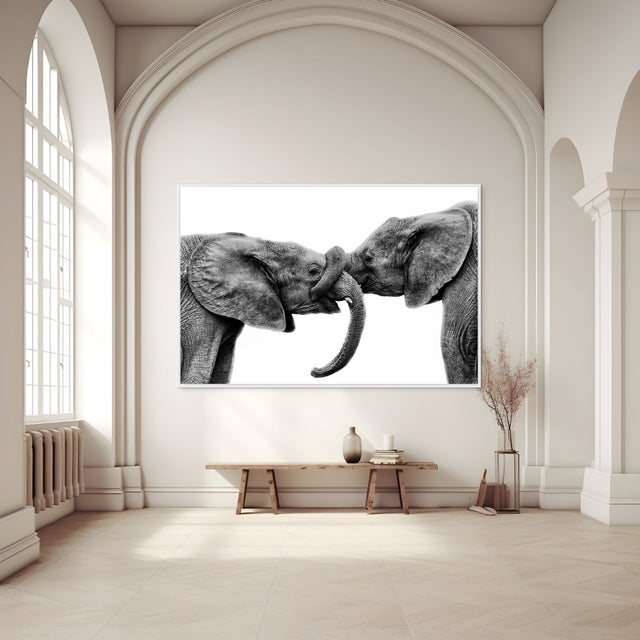 Love captures a fleeting moment of connection between two young elephants at the David Sheldrick Wildlife Trust in...