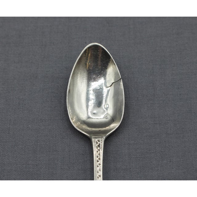 Metal 1798 English Set of 6 Sterling Silver Teaspoons by Peter & Ann Bateman For Sale - Image 7 of 10