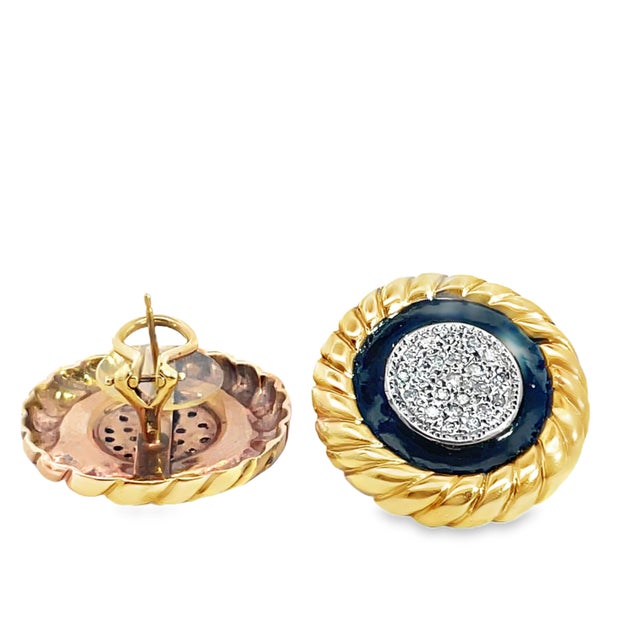 Elevate your style with these exquisite earrings, a blend of elegance and craftsmanship. The earrings feature a luxurious...
