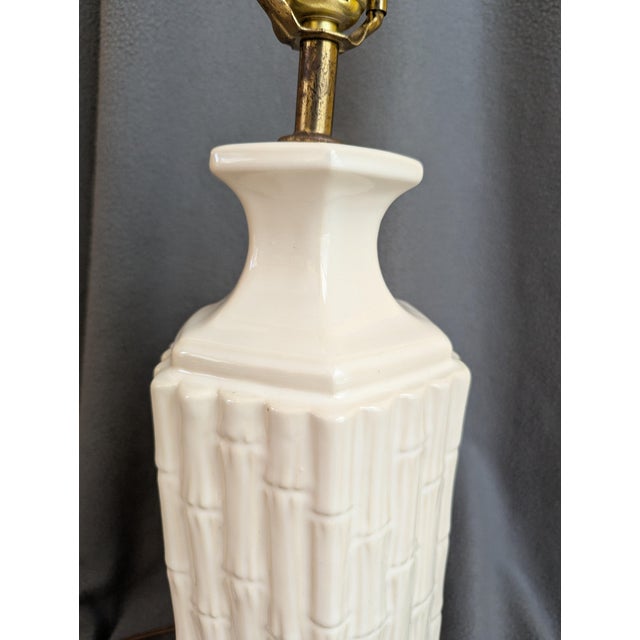 Ceramic Vintage Palm Beach Regency Ceramic Table Lamp For Sale - Image 7 of 8