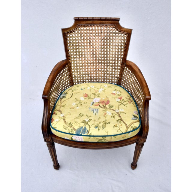 John Widdicomb Louis XVI Caned Faux Bamboo Chair For Sale - Image 11 of 11