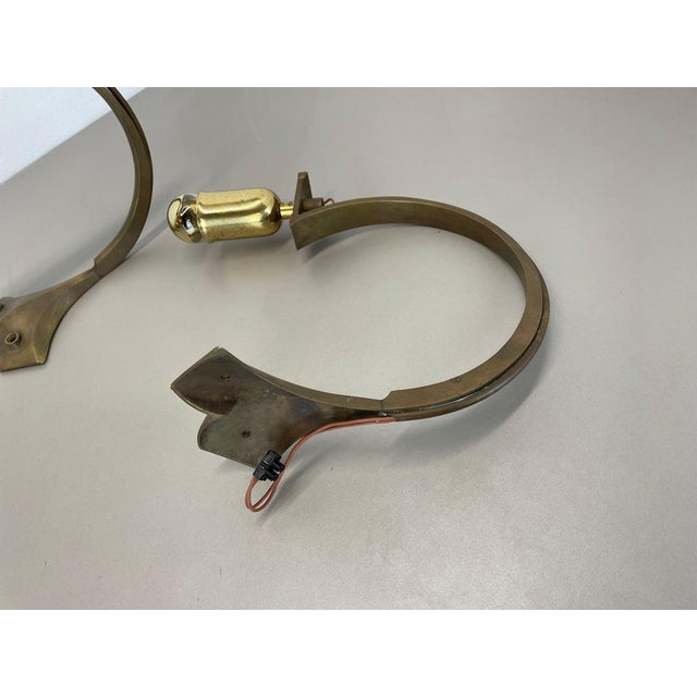 Large Brutalist Bronze Brass Wall Sconces, Italy, 1970s, Set of 2 For Sale - Image 12 of 16
