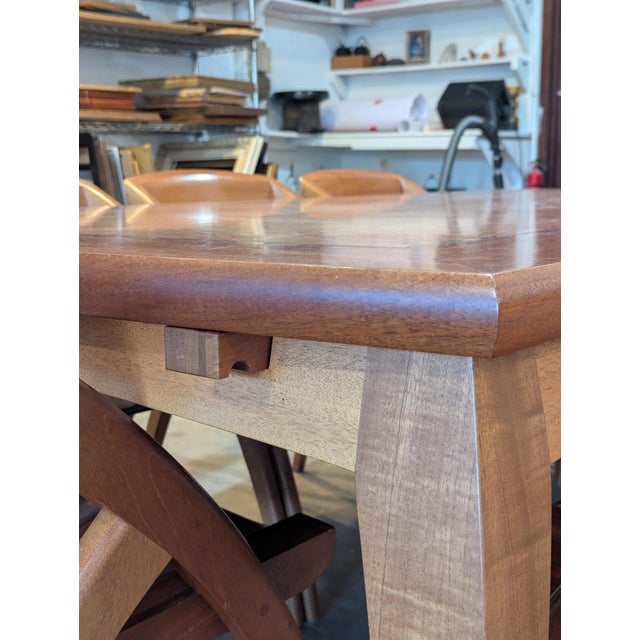 2000 - 2009 2006 Berkeley Mills Zama Dining Table and Eight Lambda Chairs - 9 Pieces For Sale - Image 5 of 10