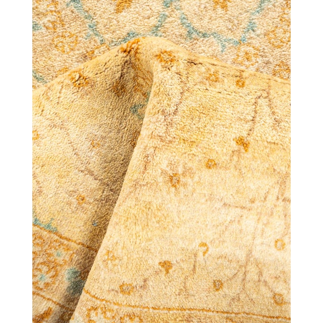 Textile Mogul, One-of-a-Kind Hand-Knotted Area Rug - Ivory, 4' 2" x 6' 5" For Sale - Image 7 of 8