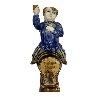 Polychrome Earthenware Fountain, 20th Century For Sale
