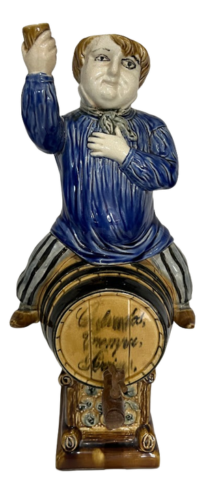 Polychrome Earthenware Fountain, 20th Century