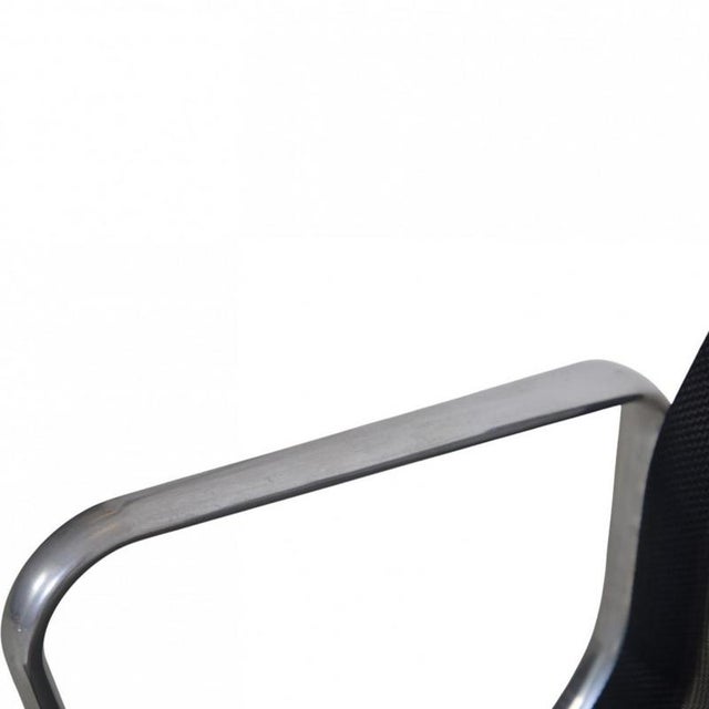 Vintage EA108 Chair in Black Mesh by Charles Eames For Sale - Image 6 of 15