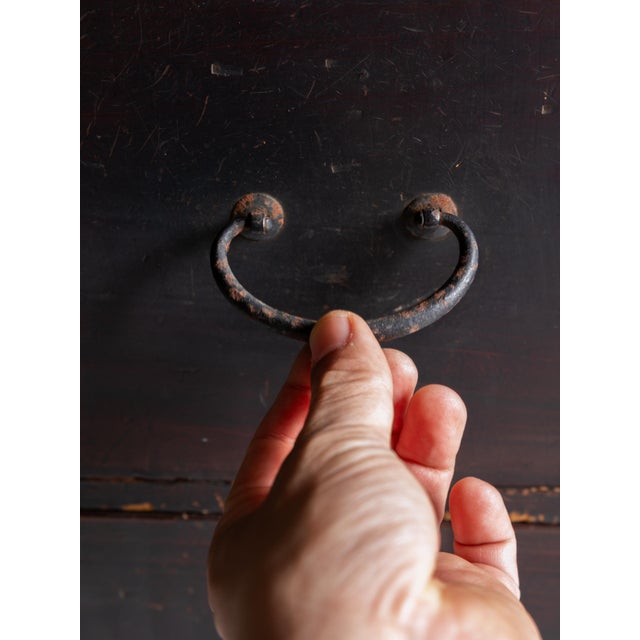 Japanese Antique Drawer 1860s-1920s / Tansu Wabi Sabi For Sale - Image 14 of 16