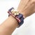 Chanel CC Grenadine Vintage Silk Necktie Cuff Bracelet For Sale In Lexington, KY - Image 6 of 6