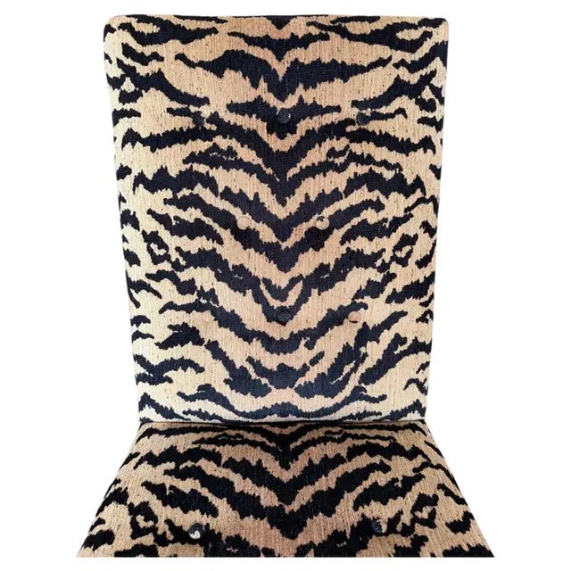 Ralph Lauren High Back Tiger Dining Accent Chair For Sale In Philadelphia - Image 6 of 10