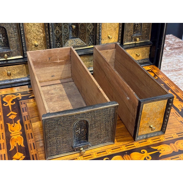 Early 17th Century Italian Traveling Cabinet For Sale - Image 10 of 15