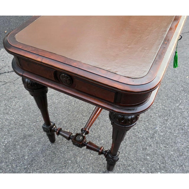 Antique 19th Century English William IV–period Mahogany Writing Table For Sale - Image 4 of 15