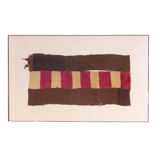 Nazca Block Stripe Pre-Columbian Framed Art For Sale